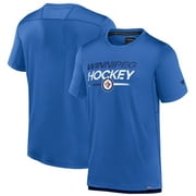 Men's-Fanatics Blue Winnipeg Jets Anniversary T-Shirt